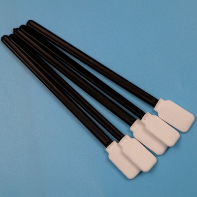 Lint Free Black Handle Flat Square Cleanroom Swab Araç Temizlik Poliester Swab Yazıcı Bakımı İçin