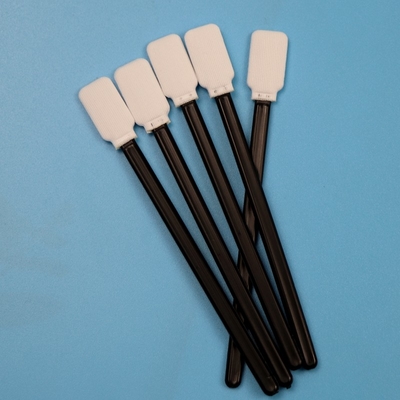 Lint Free Black Handle Flat Square Cleanroom Swab Araç Temizlik Poliester Swab Yazıcı Bakımı İçin