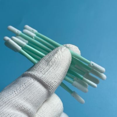72mm Çift Kısımlı Köpük Swab - 3.8x3.4mm Küçük Ucu - PCB Lehimleme Yastıkları, Bağlantı Düğmeleri ve Çip Kalanları için - 100pcs