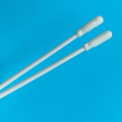 Laboratuvar için 8cm PP Stick Steril Foam Tip Swab ile Tüp Çevre Yüzey Örnekleme Swab
