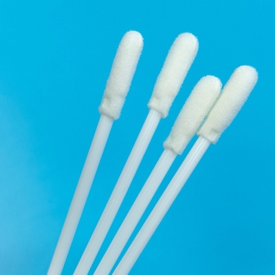 Laboratuvar için 8cm PP Stick Steril Foam Tip Swab ile Tüp Çevre Yüzey Örnekleme Swab