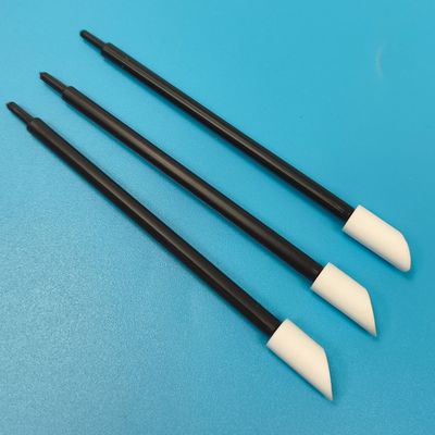 8mm Slanted PU Foam Swab with Rigid PP Stick for Printer Cleaning ISO9001 Certified