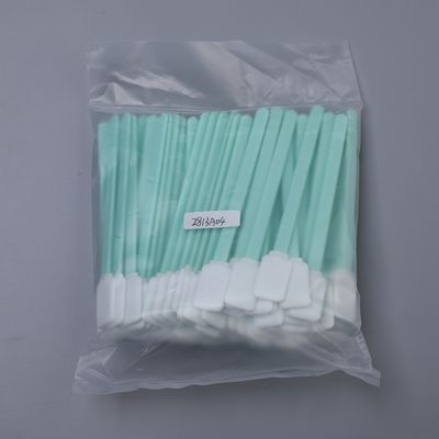 Çift Katmanlı Poliester Temizlik Swabı Düz Dörtgen Baş 15mm Lint Özgür Elektronik Temizlik Swabı 125mm 100pcs