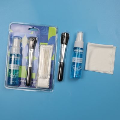 4'te 1 Taşınabilir Mikrofiber Temizlik Kelepçeleri Ekran Temizleyicisi Laptop Lens Temizlik Kitsesi Çözümle