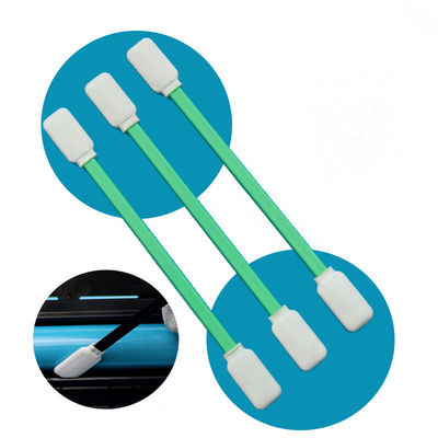 TX714 Tüy Bırakmayan Düz Kare ESD Polyester Çubuk Süpürme Temiz Oda Çubuğu Çift Başlı
