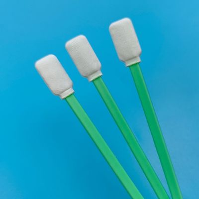 TX714 Tüy Bırakmayan Düz Kare ESD Polyester Çubuk Süpürme Temiz Oda Çubuğu Çift Başlı