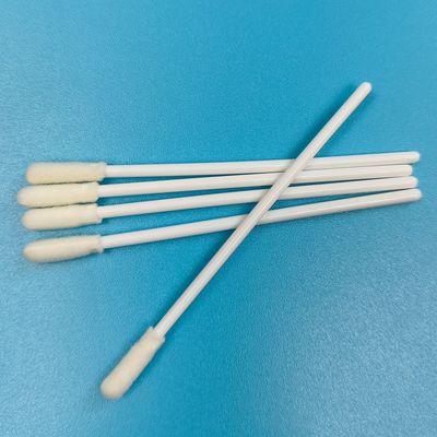 8cm PP Stick Round Foam Tip Yüzey Örnekleme Swab Çevre Kontrolü Örnek Toplama Swab Gıda için