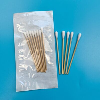 8cm Biodegradable Bamboo Stick Round Cotton Bud Sterile Qtips Healthcare Cotton Swab Applicator