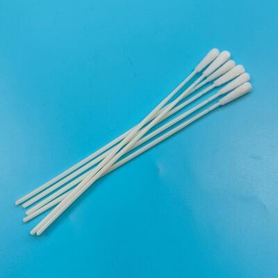 146mm Tek kullanımlık ABS Stick Flocked Nylon Yüzey Örnekleme Swab Gripe Test Swab Oral Örnek Toplama Swab Steril