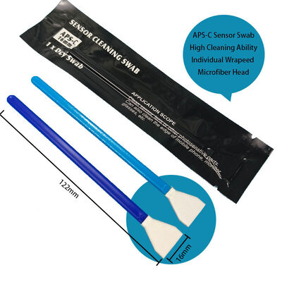 APS-C Kameralar için Bireysel Sarılmış 16mm Mikrofiber Sensör Çubukları DSLR Kamera Temizleme için Detaylandırma Çubuğu