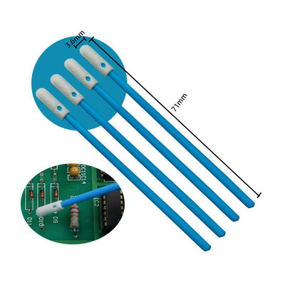 742 tüy bırakmayan mavi saplı 3.6mm hassas sünger çubuk elektronik temizleme köpüğü ucu detaylandırma çubukla temiz oda için