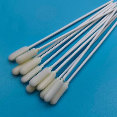 14cm Tek Kullanımlık Uzun PP Saplı Büyük Sünger Uçlu Ağız Sürüntüsü Steril Numune Toplama Sürüntüsü Grip Testi Numune Alma Sürüntüsü