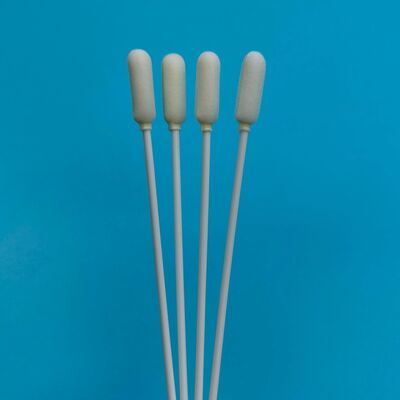 14cm Tek Kullanımlık Uzun PP Saplı Büyük Sünger Uçlu Ağız Sürüntüsü Steril Numune Toplama Sürüntüsü Grip Testi Numune Alma Sürüntüsü
