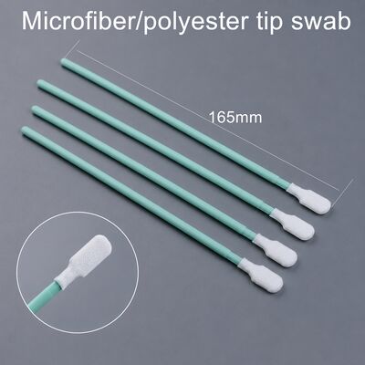 TX761 Temiz oda Polyester Swab, PCB ve Optik Lens Temizliği için Lint-Free Tip ve Dayanıklı PP Yakalama ile 6.6 Inch 100pcs