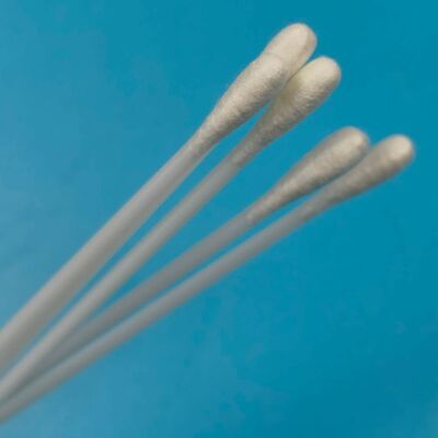 9cm PS Stick Steril Dacron Oral Swab Grip Test Örneği Toplama Swab Yüzey Örnekleme Swab Çevre İzleme için