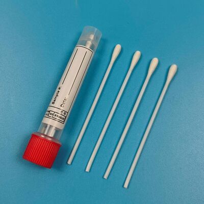 9cm PS Stick Steril Dacron Oral Swab Grip Test Örneği Toplama Swab Yüzey Örnekleme Swab Çevre İzleme için