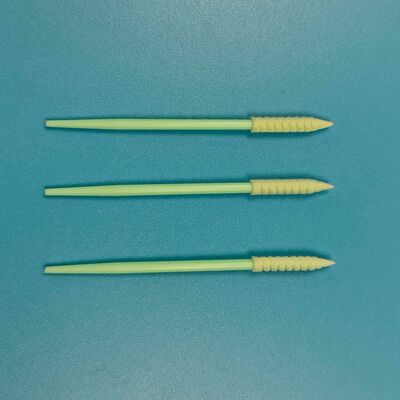 752 Sert PP Sopa Uzun Spiral Sivri Sünger Çubuk Detaylandırma Çubuğu Hassas Temizleme Köpüğü Ucu Çubukla Temiz Oda için