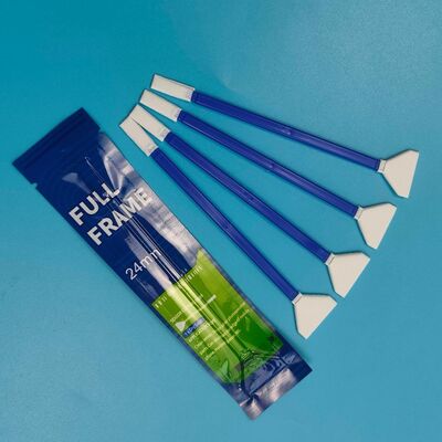 Bireysel Sarılmış 24mm V Şekli Mikrofiber Çubukla Çift Uçlu Kamera Temizleme Çubuğu Tam Çerçeve Sensör Çubuğu Detaylandırma Çubuğu
