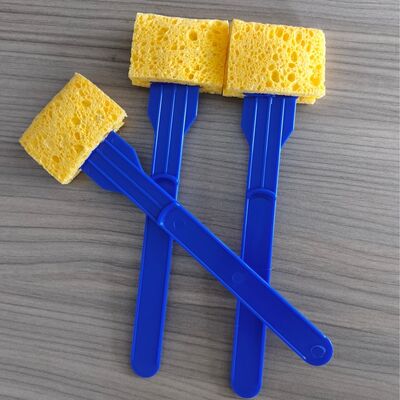 Laboratuvar için Ayrılabilir Selüloz Sünger Çubuk Mikrobiyal Numune Toplama Sürüntüsü Yüzey Örnekleme Sürüntüsü Çevresel İzleme Sürüntüsü