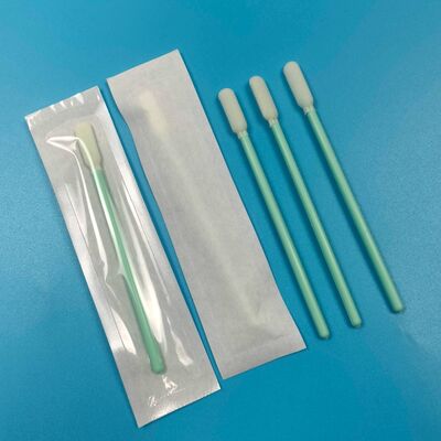 Bireysel sarılmış poliüretan köpük ucu tampon steril oral tampon numune toplama tampon PP çubuğu ile