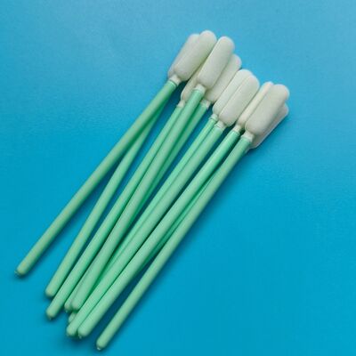 Bireysel sarılmış poliüretan köpük ucu tampon steril oral tampon numune toplama tampon PP çubuğu ile