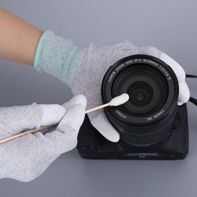 Çift Koruma Yüzey Güvenli Swab: Çiziksiz Endüstriyel Temizlik için Köpüklü Pamuk Çekirdekli Ahşap Çubuk