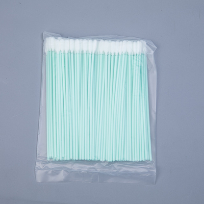 Uzun Sanayi Mikrofiber Swablar, Sert PP Çubuklu Tıbbi Köpük Swablar