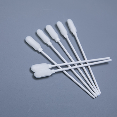 Beyaz Steril Pamuklu Çubuk Plastik Sünger Ucu 18.5 Mm Baş Uzunluğu