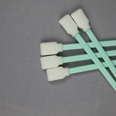 Sterilizasyon Steril olmayan Endüstriyel Köpük Swabs 707-Tipi Duyarlı Yüzey Temizliği İçin Lintsiz Dörtgen Baş Özel
