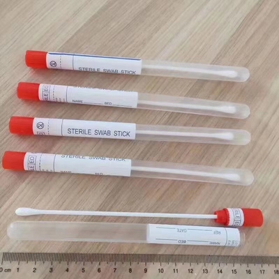 Hastane Numune Toplama İçin ABS Çubuk EO Steril Virüs Testi Köpük Çubuğu