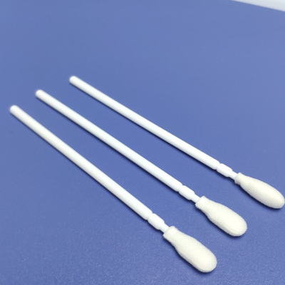 Floresan Yok 10cm Köpük Uçlu Oral Numune Toplama Swabları