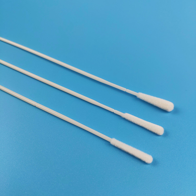 Kırılma Noktalı 15cm EO Steril Floklu Naylon Nazal Numune Toplama Swabları