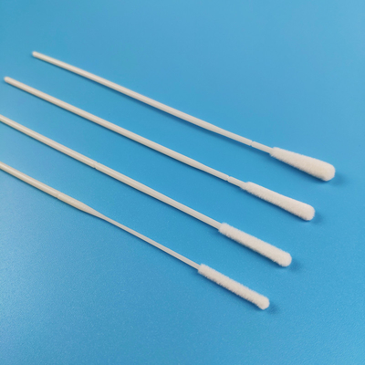 Kırılma Noktalı 15cm EO Steril Floklu Naylon Nazal Numune Toplama Swabları