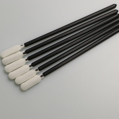 Siyah Saplı Yuvarlak Kafa Temiz Oda Köpük Swab 93mm Tüy Bırakmayan