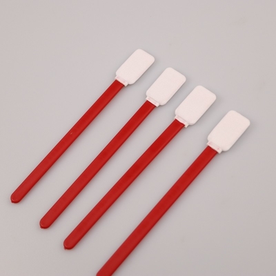 125mm Kırmızı PP Çubuk ile Kare TOC Numune Koleksiyonu Polyester Swab