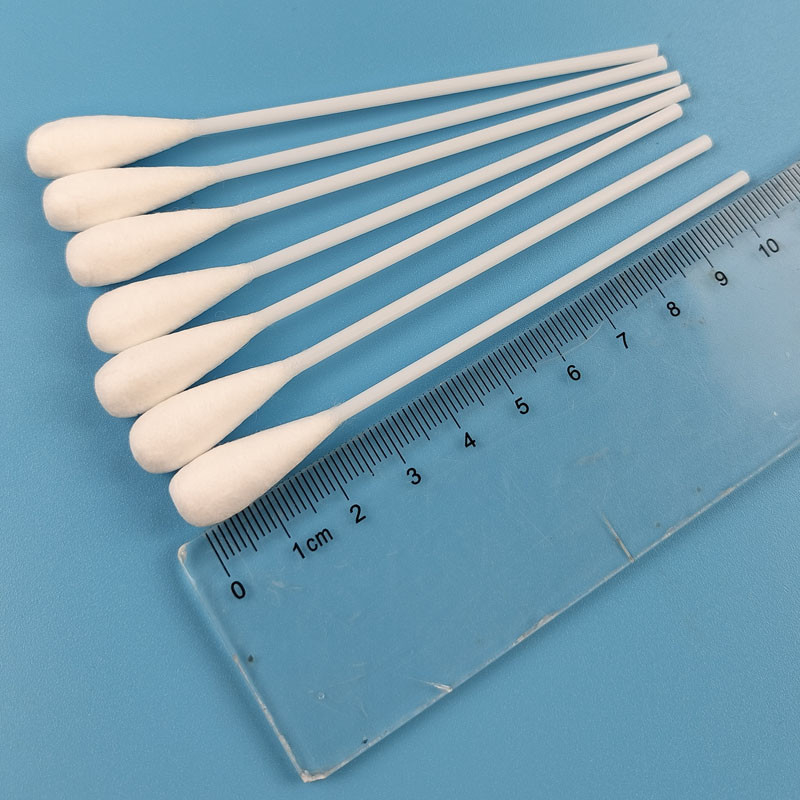 10mm Büyük Yuvarlak Kafa Qtips Pamuklu Çubuk Biyobozunur Makyaj Çıkarma Aplikatör Pamuklu Çubukla