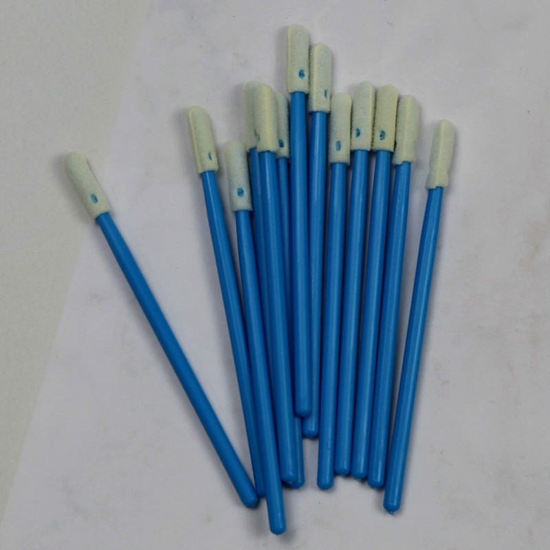 742 Lint Free Small Sponge Stick Endüstriyel Temiz Swab Yüksek yoğunluklu Temiz Oda Köpük Swab