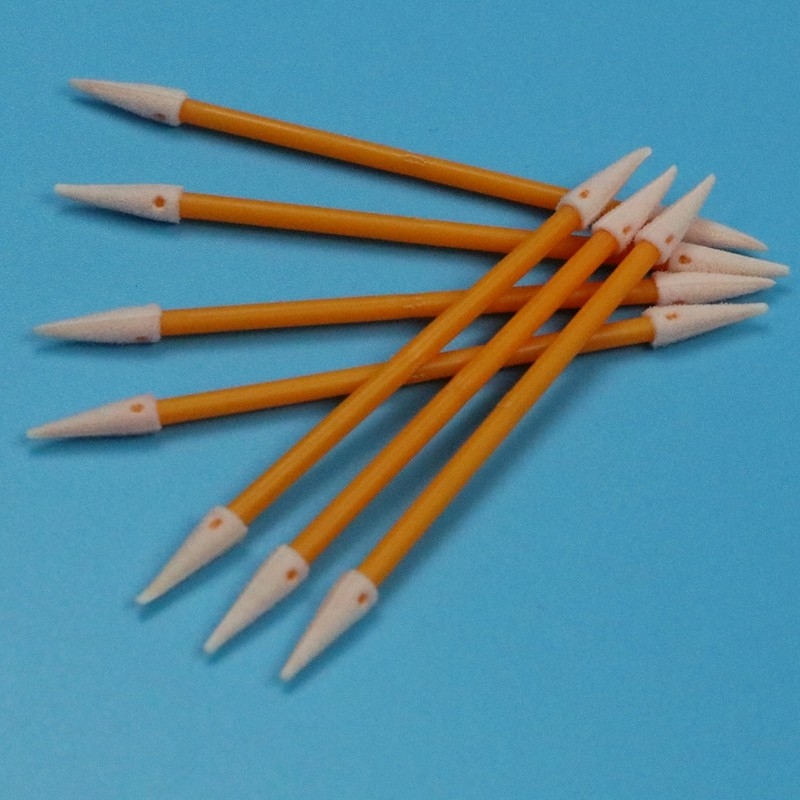 TX750 Çifte Sonu Mini Sünger Swab Sıkıştırılmış Küçük Temiz Oda Portakal Çubuğu ile Detaylı Köpük Swab