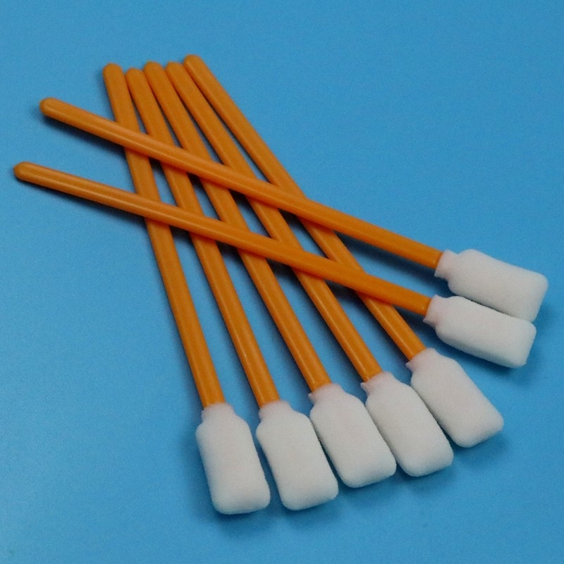 5 " Lint Free Dikdörtgen Köpük Swab Orange Stick Inkjet Printer Temiz Oda için Temizlik Köpük Swab