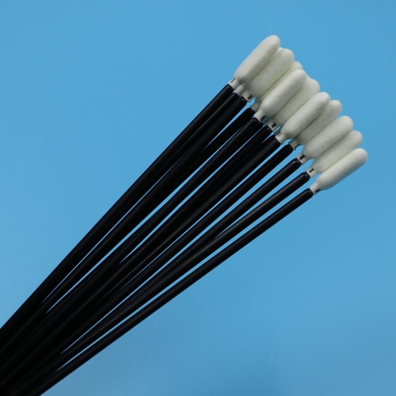 TX740 Lint Free 6.5 " Uzun Siyah El Sünger Temiz Oda Swab Araç Temizlik Köpük Swab