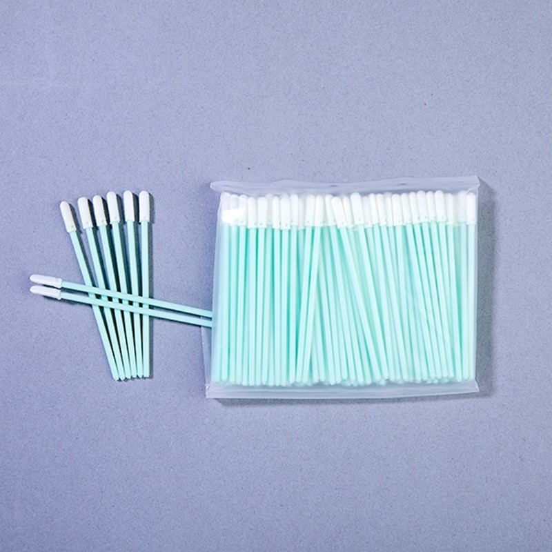 Mikro Çukurlu Temizlik Araçları Dayanıklı PP Yakalama ile 76mm Tıpkı Köpük Ucu Swabs