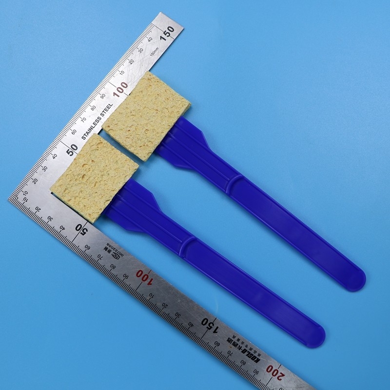 Yüksek emicilik çevresel yüzey örnekleme köpük tamponları laboratuvar için selüloz çubuğu monte sünger tamponları