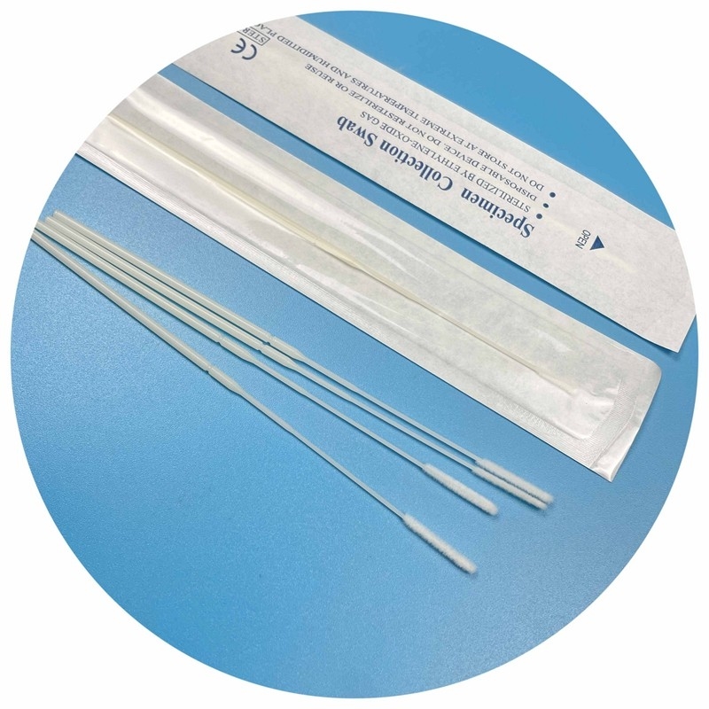 Steril EO Gaz Örnekleme Swabı CE Sertifikalı Nylon Flocked Tip, 150mm Uzunlukta, Tıbbi/Eczacılık Testleri İçin