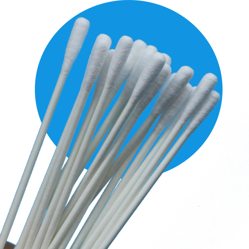 Çevre Dostu Kağıt Çubuğu 3.2mm Küçük Yuvarlak QTipler Temiz Oda Çift Başlı Pamuk Bud Swab