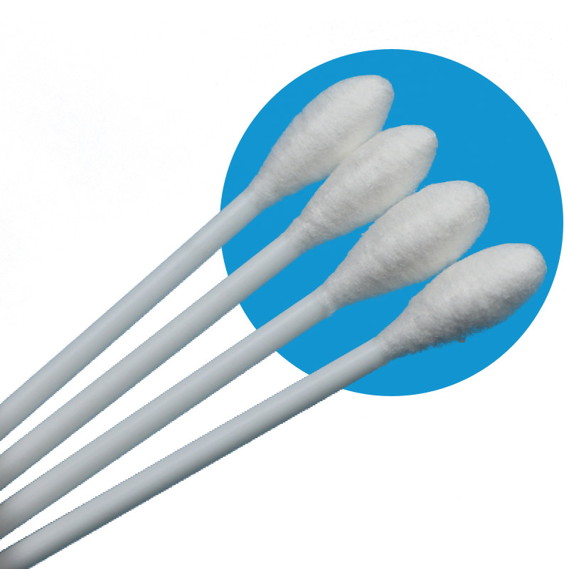 10cm PP Stick Büyük Yuvarlak Baş Pamuk Kürük Tıbbi Qtips Pamuk Swab Uygulayıcı