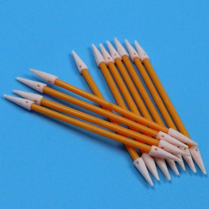 Lint Free Orange Stick Double Ended Pointed Sponge Detaylı Swab Temiz Oda Köpük Swab
