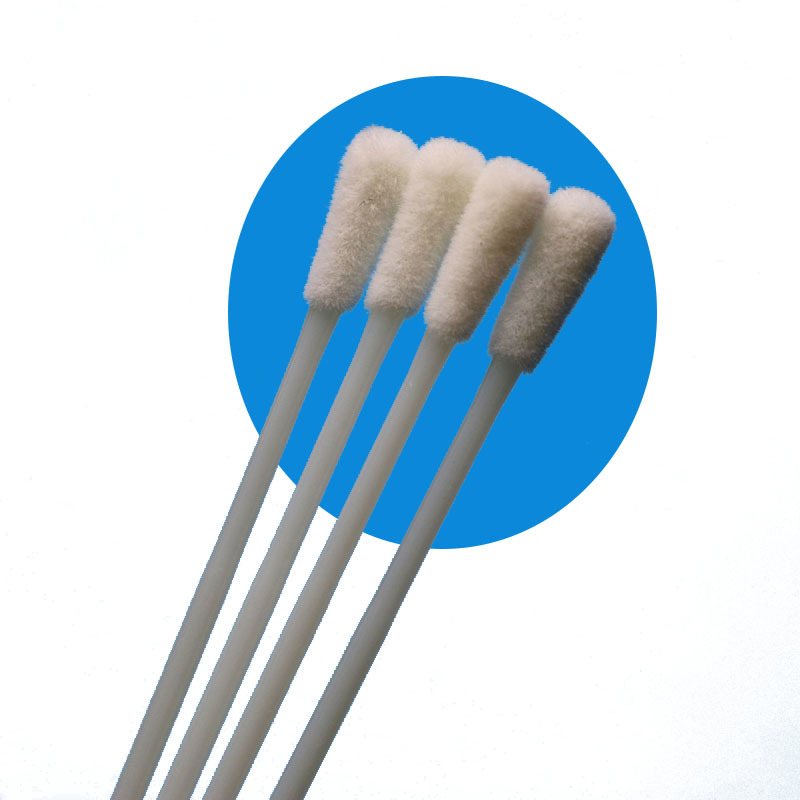 146mm Bireysel Olarak Sarılmış Floklu Naylon Oral Örnekleme Çubuğu Steril Tıbbi Amaçlı Kırılma Noktası Olmayan Numune Toplama Çubuğu