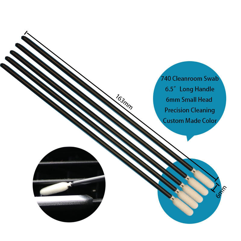 TX740 tüy bırakmayan 6.5 "ekstra uzun saplı hassas sünger detaylandırma çubukla yazıcı temizleme köpük çubukla araba temizleme için