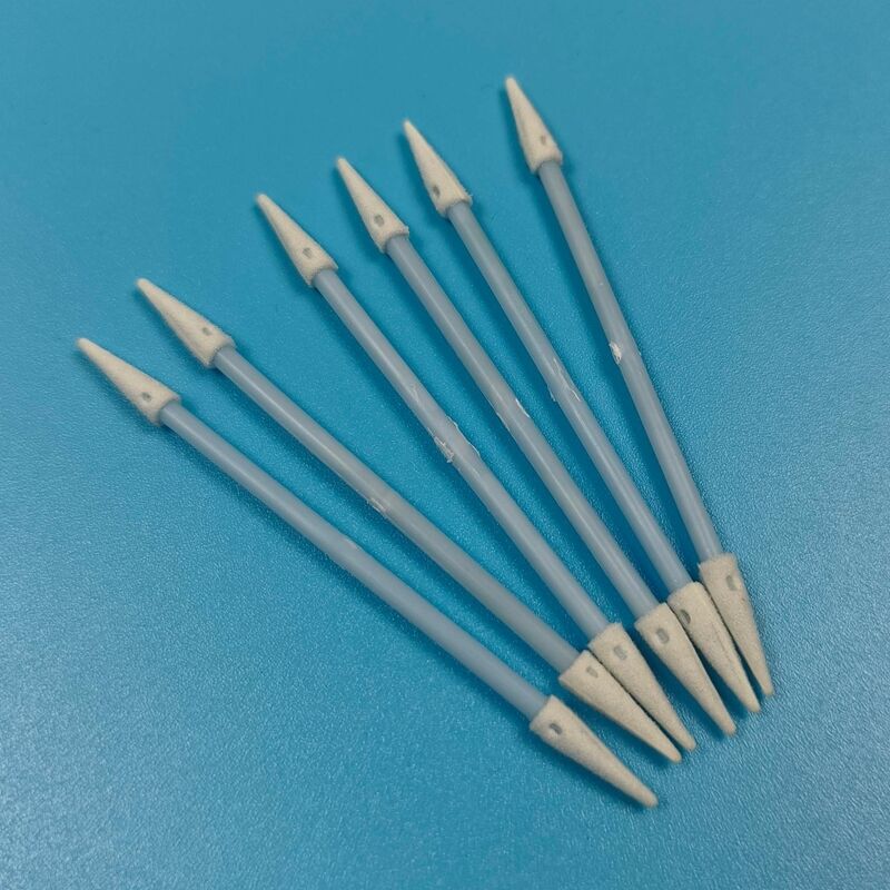 Lint Free Blue Handle 3.6mm Mini Pointed Sponge Swab Araç Temizliği Detaylı Swab Precision Temizlik Temiz Oda için ESD Köpük Swab