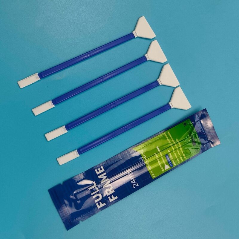 Bireysel Sarılmış 24mm V Şekli Mikrofiber Çubukla Çift Uçlu Kamera Temizleme Çubuğu Tam Çerçeve Sensör Çubuğu Detaylandırma Çubuğu